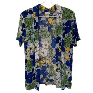 Jostar Vibrant Floral Stretchy Cardigan